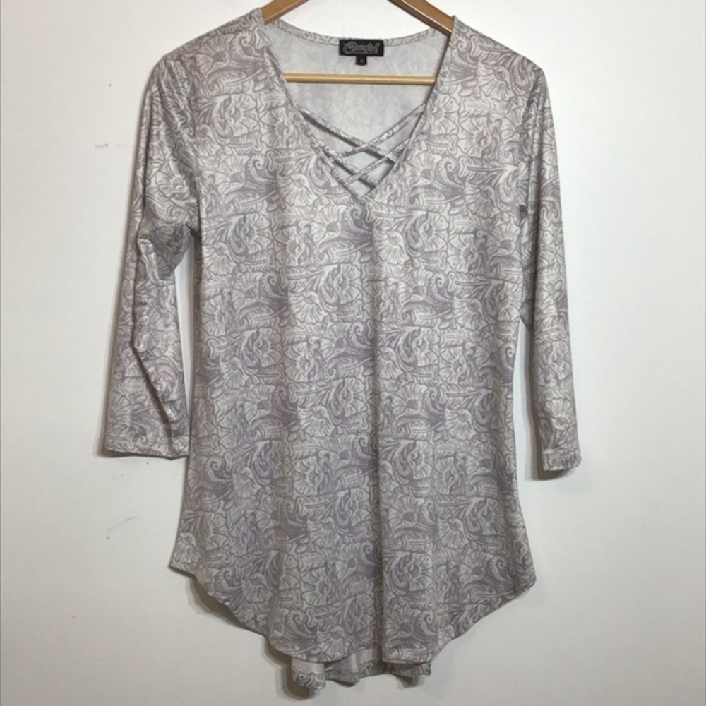 EUC Cowgirl Hardware floral mini dress/tunic‎